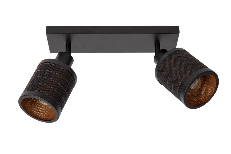 Lucide TAGALOG - Ceiling spotlight - 2xE27 - Black - turned off